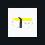 Niedliches Ei Sushi Illustration Kawaii Stil Leinwanddruck<br><div class="desc">Mit der niedlichen Eierillustrierung arbeiteten meine Tochter und ich zusammen daran. Wir Liebe Sushi und die gemeinsame Illustration war so viel Spaß. Dieses gewickelte Leinwand Kunstdesign ist auf einem weißen Hintergrund,  aber ändern Sie die Farbe nach Wunsch.</div>