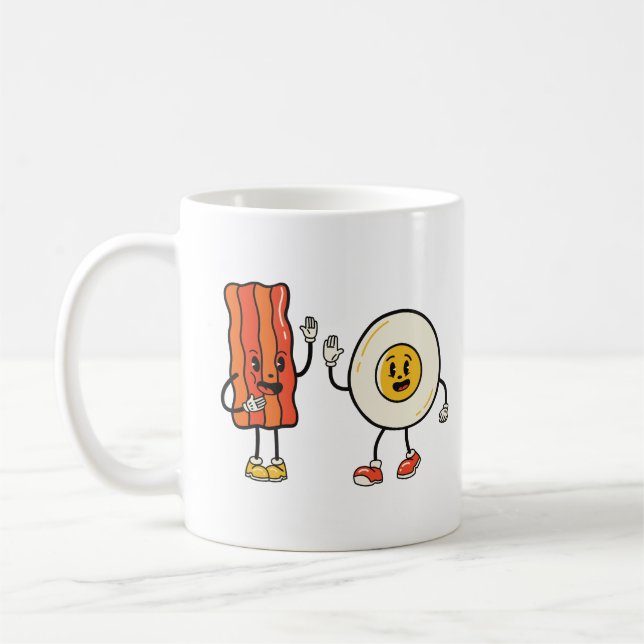 Niedliches Ei und Bacon Kaffeetasse (Links)