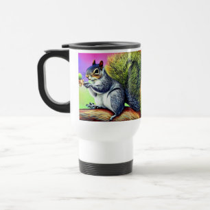 Niedliches Eichhörnchen auf dem Zweig-47563 Reisebecher