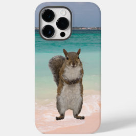 Niedliches Eichhörnchen auf der Karibikstrandszene Case-Mate iPhone 14 Pro Max Hülle