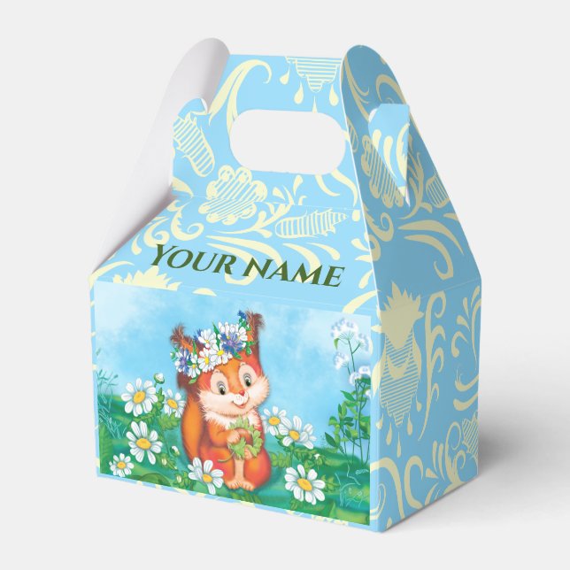 niedliches Eichhörnchen Geschenkschachtel (Vorderseite)