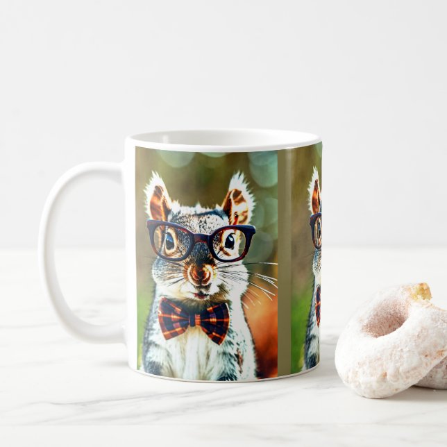 Niedliches Eichhörnchen Kaffeetasse (Mit Donut)