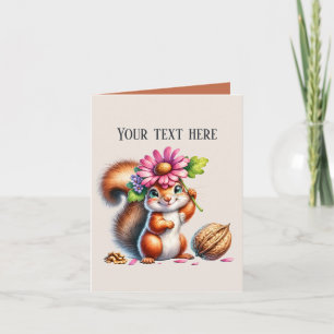 Niedliches Eichhörnchen Karte
