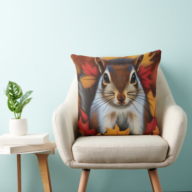 Niedliches Eichhörnchen-Kissen Kissen (Stuhl )