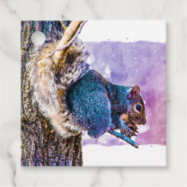 Niedliches Eichhörnchen-Party Geschenkanhänger