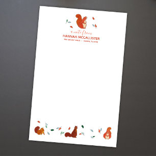 Niedliches Eichhörnchen - Persönlich Briefpapier