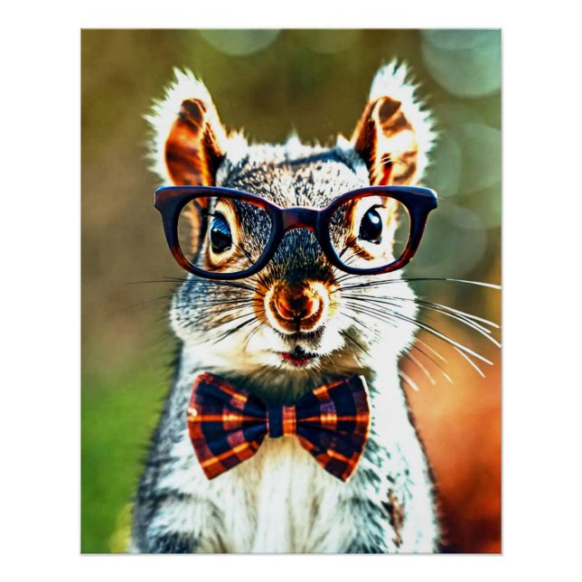 Niedliches Eichhörnchen Poster (Vorderseite)