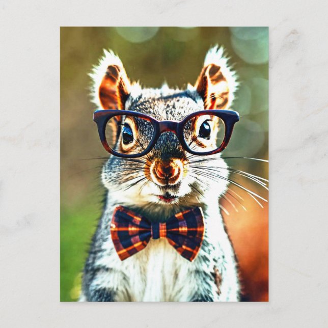 Niedliches Eichhörnchen Postkarte (Vorderseite)