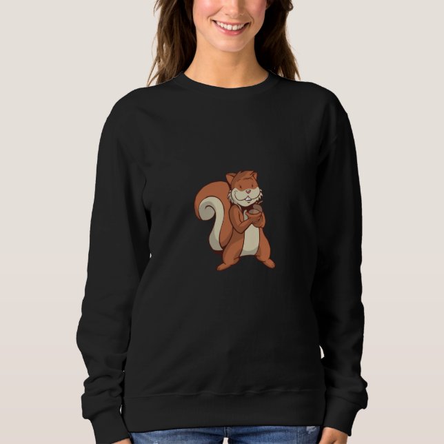 Niedliches Eichhörnchen Sweatshirt (Vorderseite)