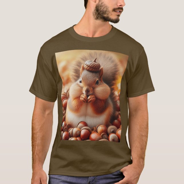 Niedliches Eichhörnchen T-Shirt (Vorderseite)