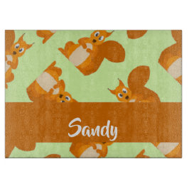 Niedliches Eichhörnchenmuster Schneidebrett