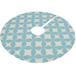 Niedliches einfaches geometrisches Muster Pastell  Polyester Weihnachtsbaumdecke