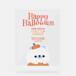 Niedliches Einfaches Halloween-Party Acrylschild