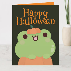 Niedliches Einfaches Halloween-Party Dankeskarte