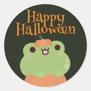 Niedliches Einfaches Halloween-Party Runder Aufkleber