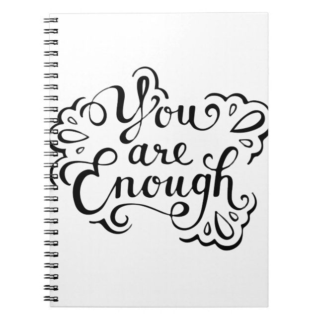 Niedliches einfaches inspirierendes Zitat Notizblock (Vorderseite)