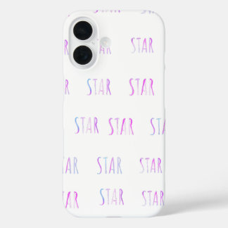 Niedliches, einfaches, minimalistisches Star-Telef iPhone 16 Hülle