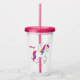 Niedliches Einhorn Acryltrinkbecher