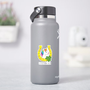 Niedliches Einhorn am St. Patrick's Day   Personal Aufkleber