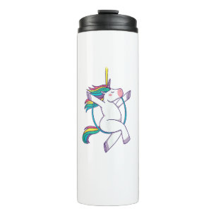 Niedliches Einhorn auf einem Luftschleier - Magisc Thermosbecher