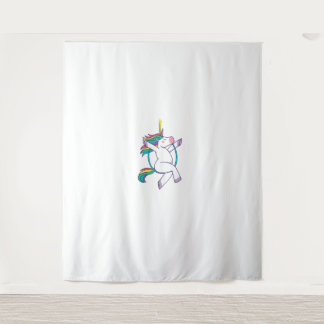 Niedliches Einhorn auf einem Luftschleier - Magisc Wandteppich