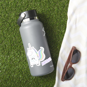 Niedliches Einhorn - Aufkleber für Personalisiert