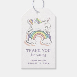 Niedliches Einhorn. Baby Girl Regenbogen Geburtsta Geschenkanhänger