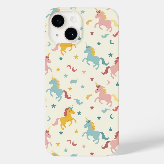 Niedliches Einhorn Case-Mate iPhone 14 Hülle (Rückseite)