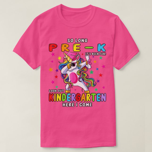 Niedliches Einhorn-Dabbing so lange vor dem K Kind T-Shirt (Design vorne)