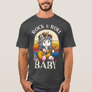 Niedliches Einhorn Gitarre spielen 1 T-Shirt