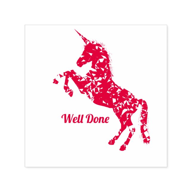 Niedliches Einhorn Gut Fertige Lehrer Briefmarke Permastempel (Design)