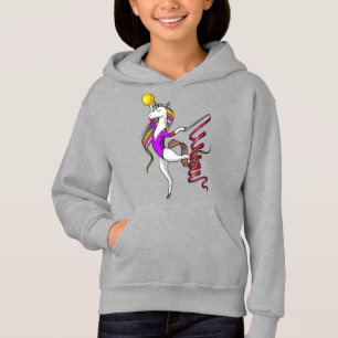 Niedliches Einhorn Gymnastik Magisches Gymnast Hoodie