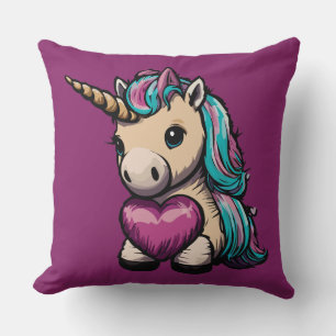 Niedliches Einhorn Kissen
