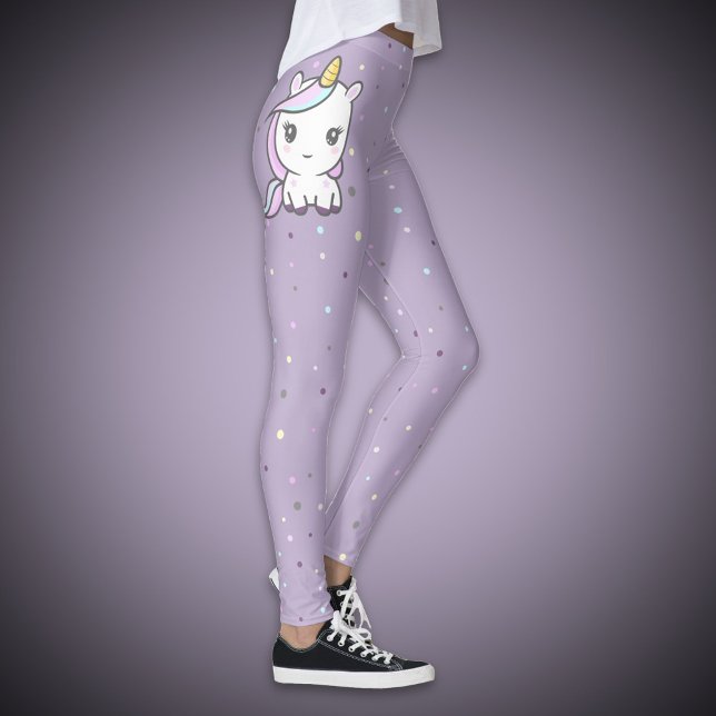 Niedliches Einhorn-Lila-Legieren Leggings (Cute Unicorn Purple Legging)
