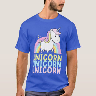 Niedliches Einhorn mit Regenbogen Kinder Geschenk T-Shirt