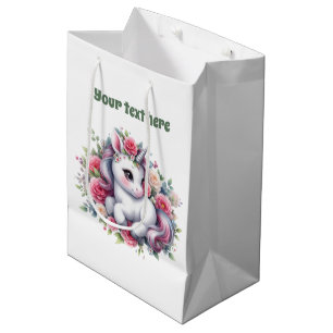 Niedliches Einhorn Mittlere Geschenktüte
