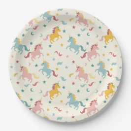 Niedliches Einhorn Pappteller