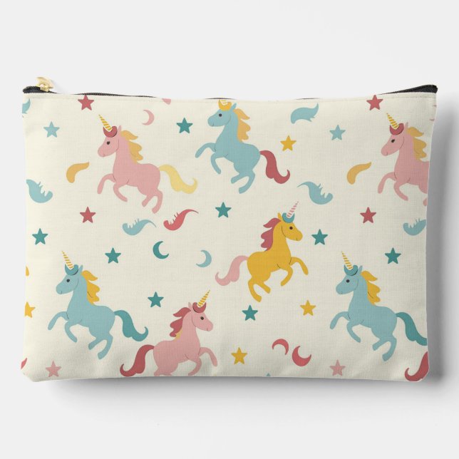 Niedliches Einhorn Zubehörtasche (Vorderseite)