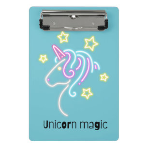 Niedliches Einhorndesign Mini Klemmbrett