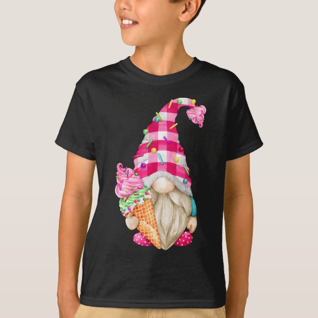 Niedliches Eiscreme-Lover-Genom für Frauen mit ros T-Shirt (Vorderseite)