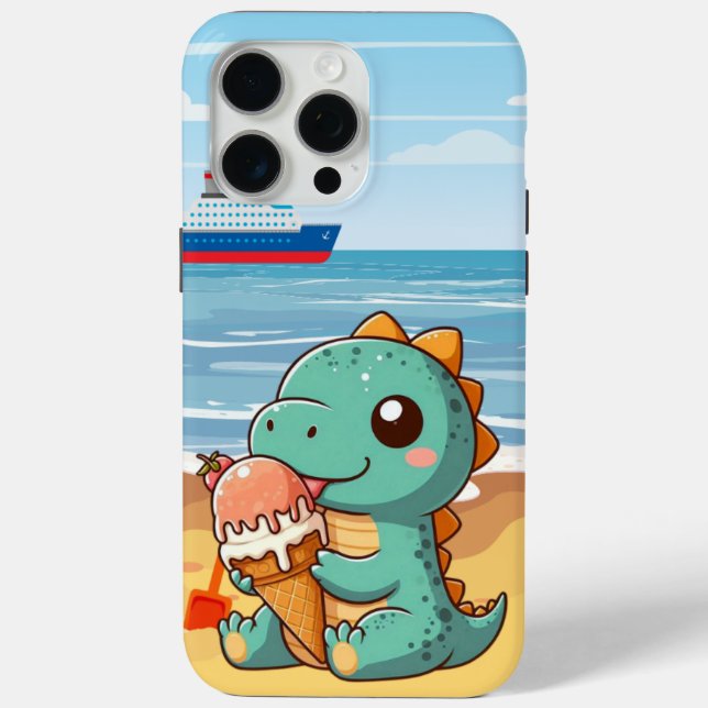 Niedliches Eisessen am Strand Case-Mate iPhone Hülle (Rückseite)