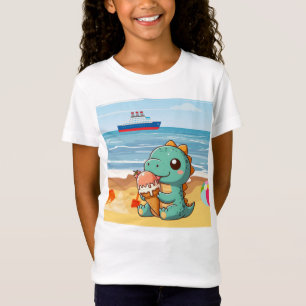Niedliches Eisessen am Strand T-Shirt