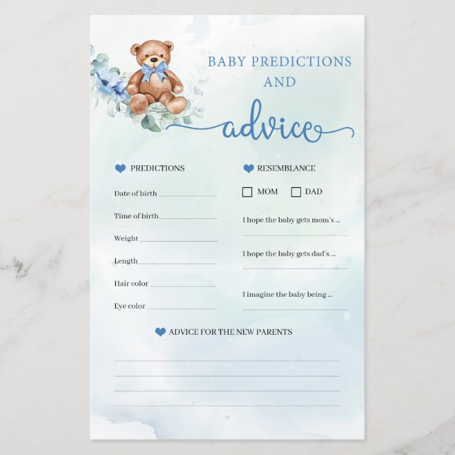 Niedliches Elefant Baby Predictions and Advice gam (Vorderseite)