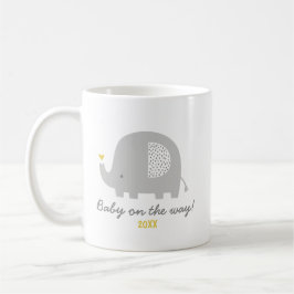 Niedliches Elefantenbaby auf dem Weg + Geburtsjahr Kaffeetasse