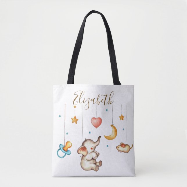 Niedliches Elefantenbaby Tasche (Vorderseite)