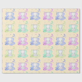 Niedliches Elefantenmuster Geschenkpapier