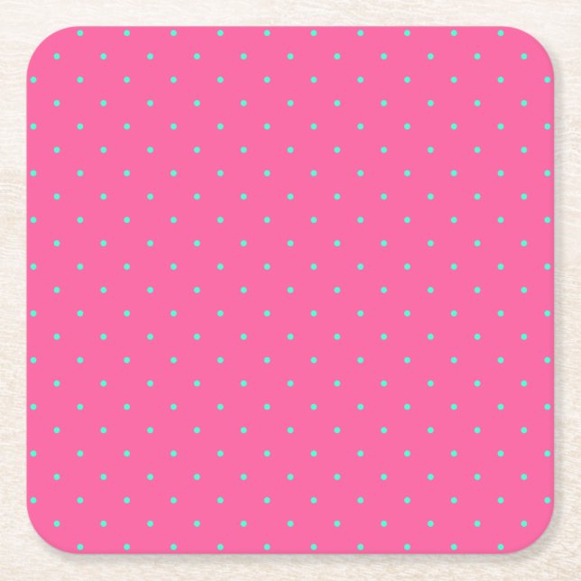 niedliches, elegantes Baby-Pink-Pollenkopfmuster Rechteckiger Pappuntersetzer (Vorderseite)