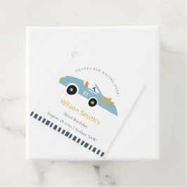 Niedliches, elegantes blaues Race Car Kinder jeden Geschenkanhänger