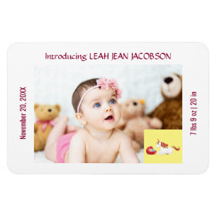 Niedliches Elegantes New Baby Unicorn Geburtshaus Magnet