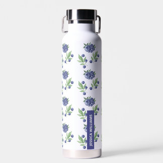 Niedliches elegantes Wasserfarben Blueberry Fruit  Trinkflasche
